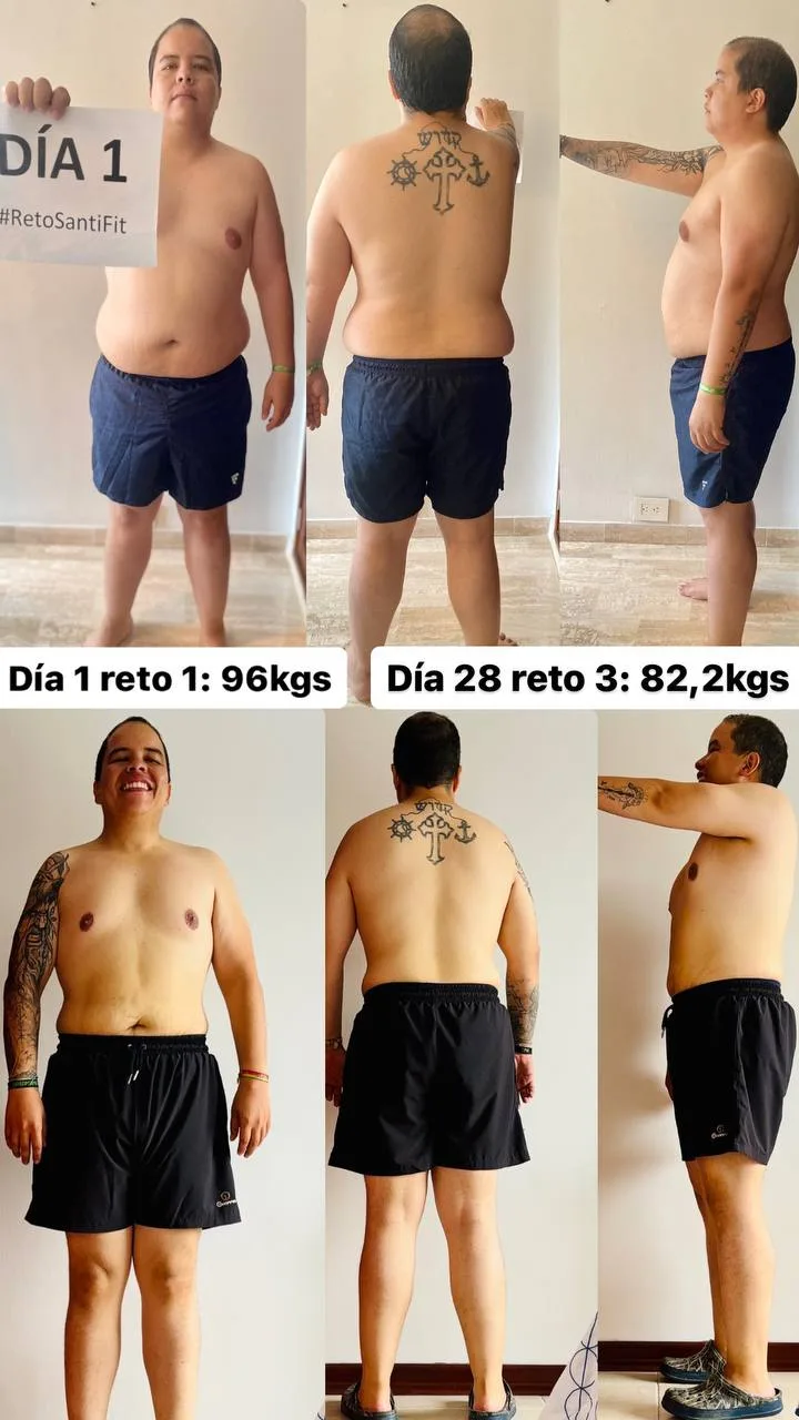 Búsquedas relacionadas con Te Vas a Transformar, SantiFit y opiniones del reto