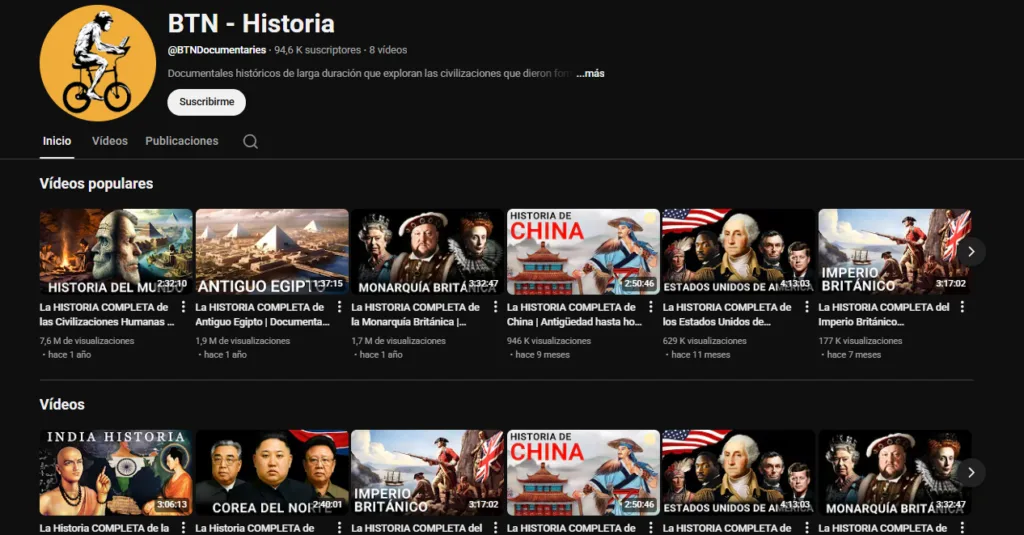Resultado real de canal de youtube con el metodo monetizatube