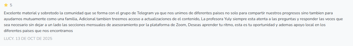Testimonios del curso Diseña y Crea con Resina