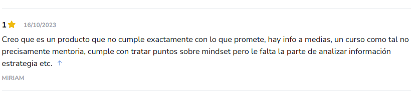 Opinion de alumno