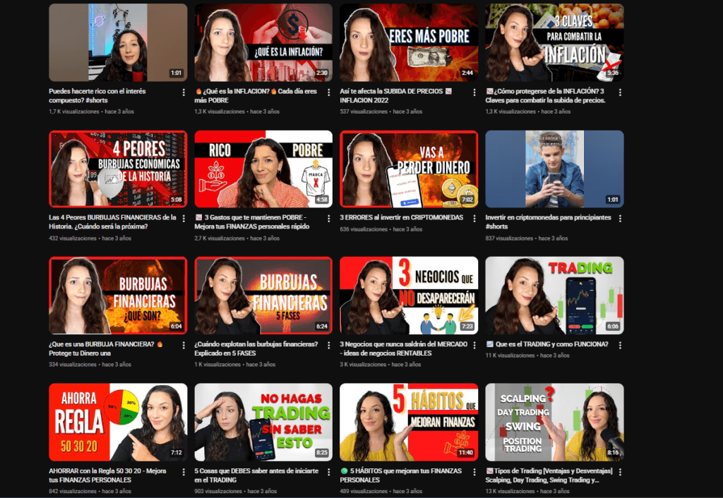 Mari Fuentes Youtube: primeros videos