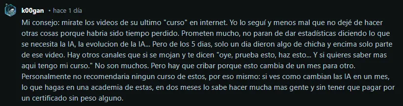 Comentario Reddit