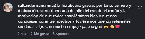 Testimonio en Instagram evento gratuito de Revolutia IA
