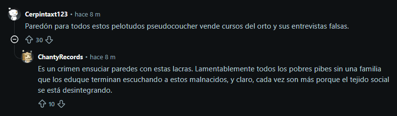 Opiniones de usuarios en Reddit sobre Tino mossu.